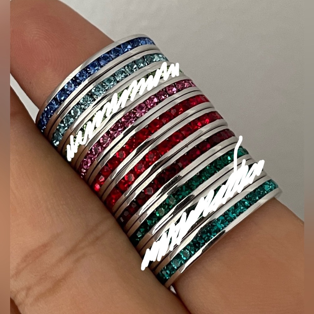 💍 2/$10 Coloured rings (band style)